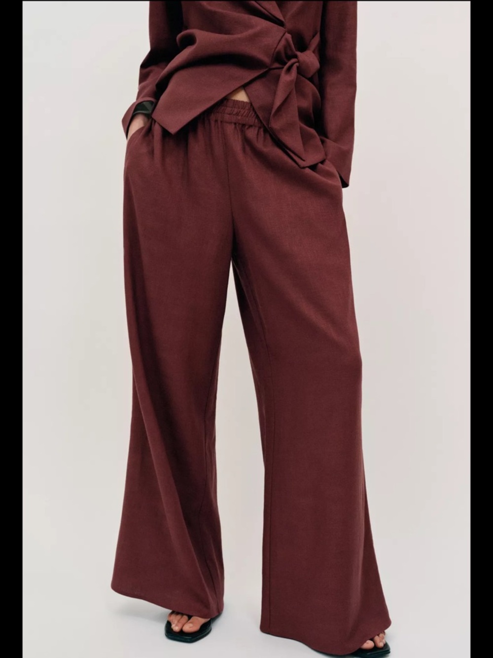 Linen Wide Leg Pants